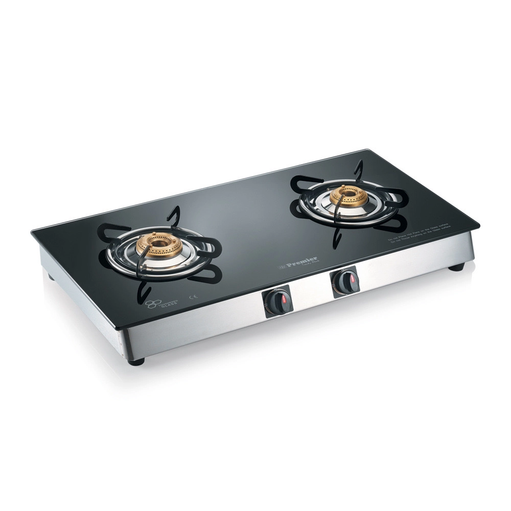 Single burner glass, top gas stove