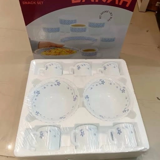 Borosil coffee mug and snacks bowl